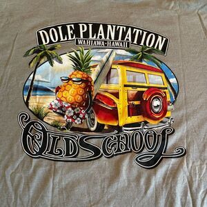 DOLE PLANTATION-WAHIAWA HAWAII-OLD SCHOOL-Gray T-SHIRT-Woodie Surfer Size XL